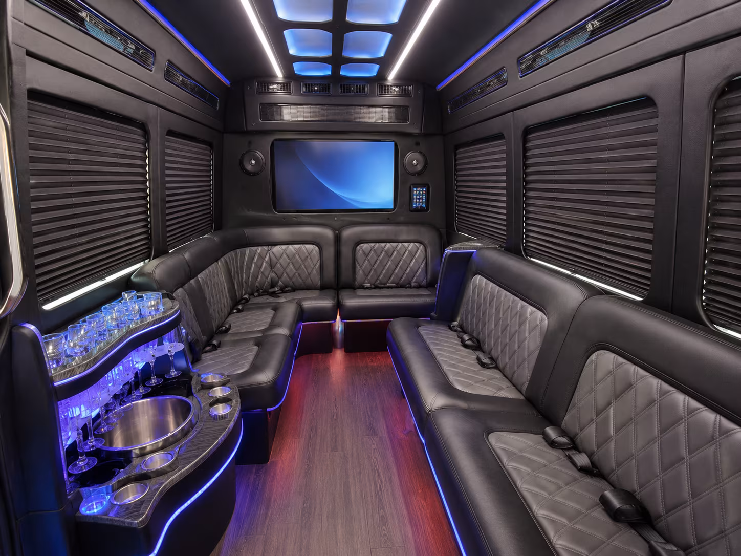 huntington beach employee transportation onboard seating