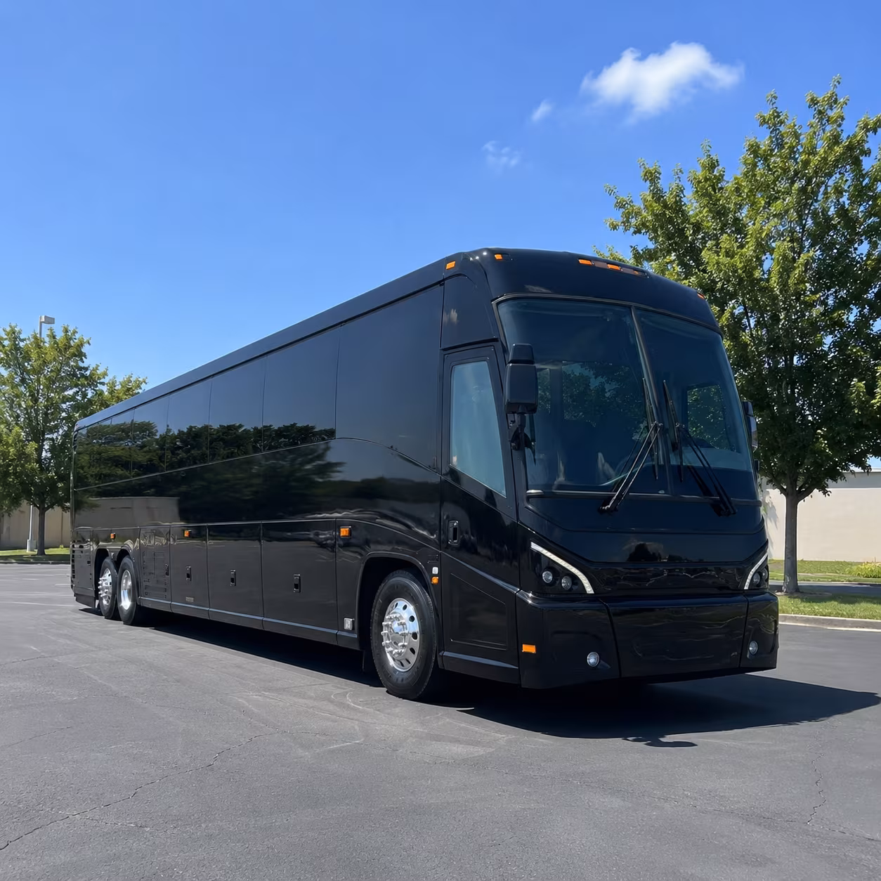 irvine show up to irvine concerts in a charter bus