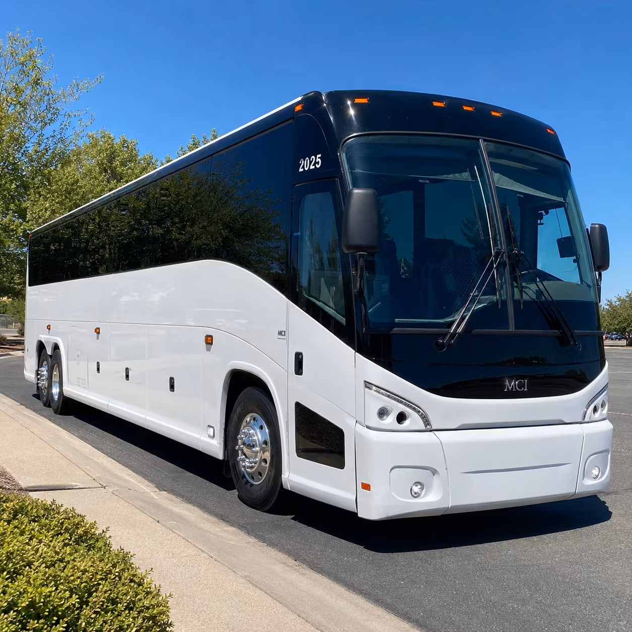 orange ride in comfort with an orange winery tour charter bus