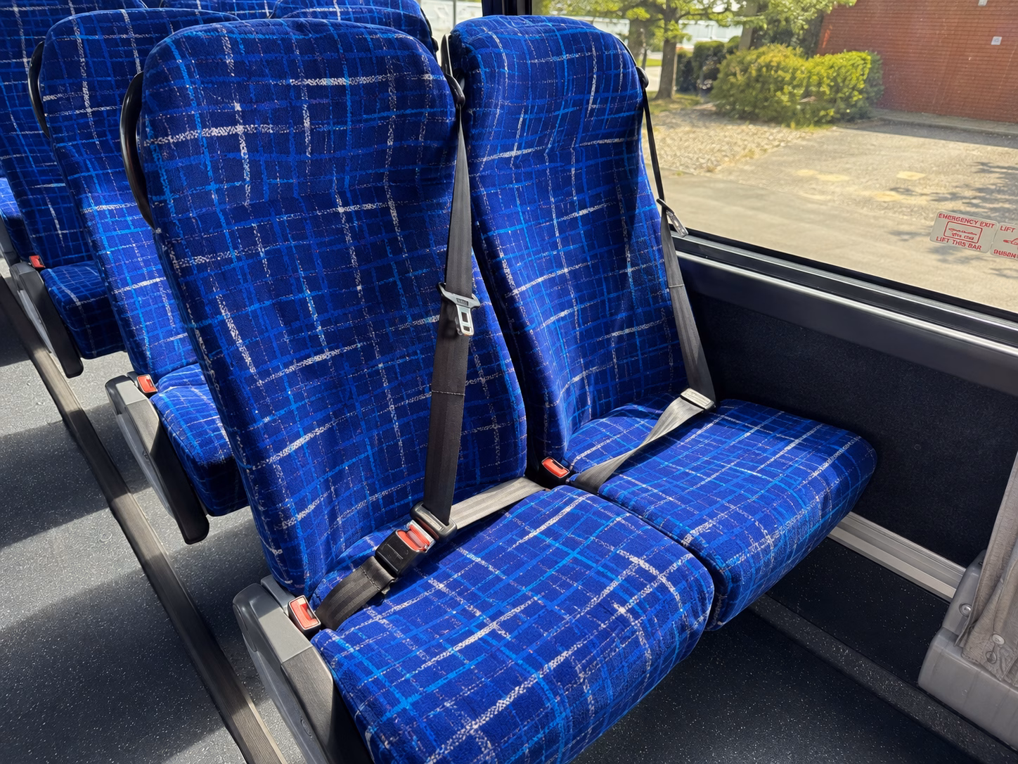 westminster charter bus rental interior